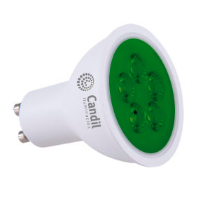 Lamp.led 4.5w GU10 verde